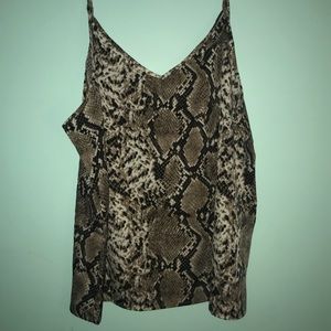 Snakeskin tank top